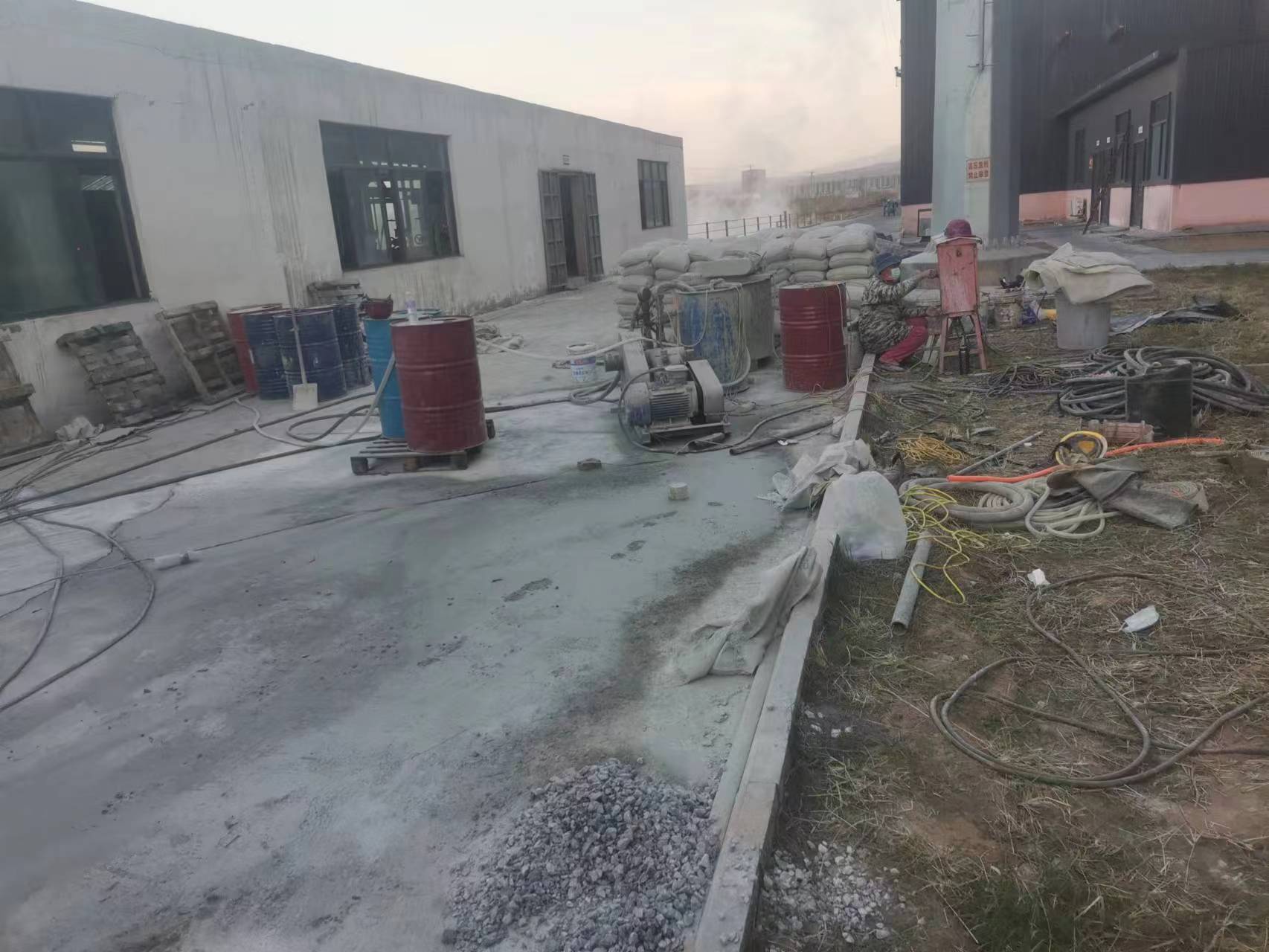 站前厂房地基沉降注浆